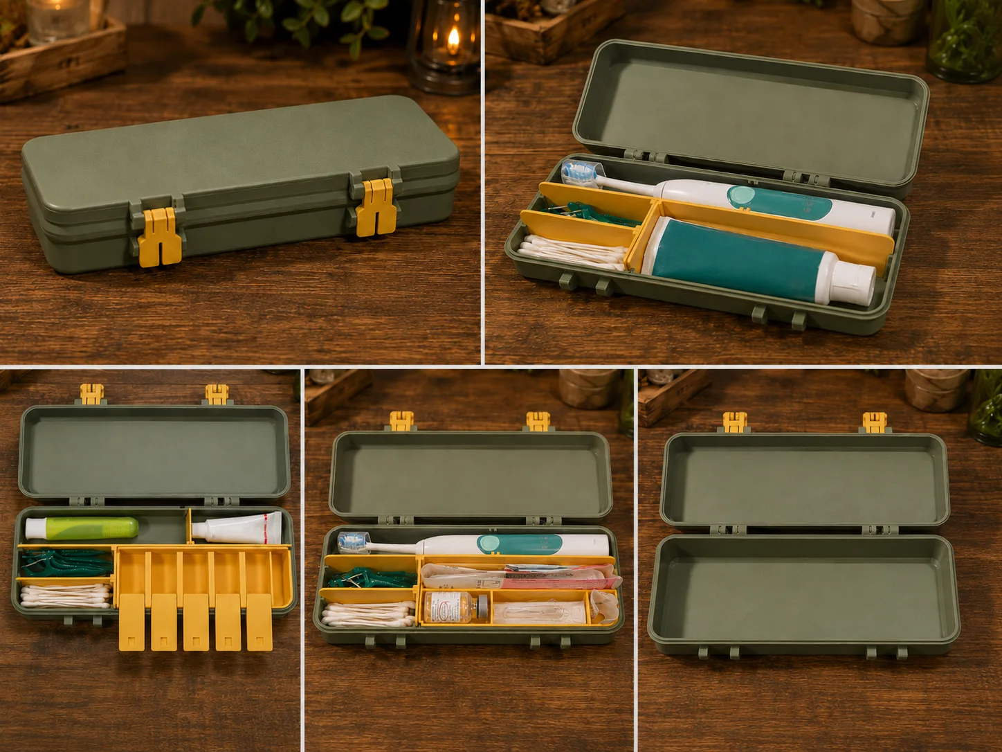 Modular Travel Organizer Case – Customizable model preview