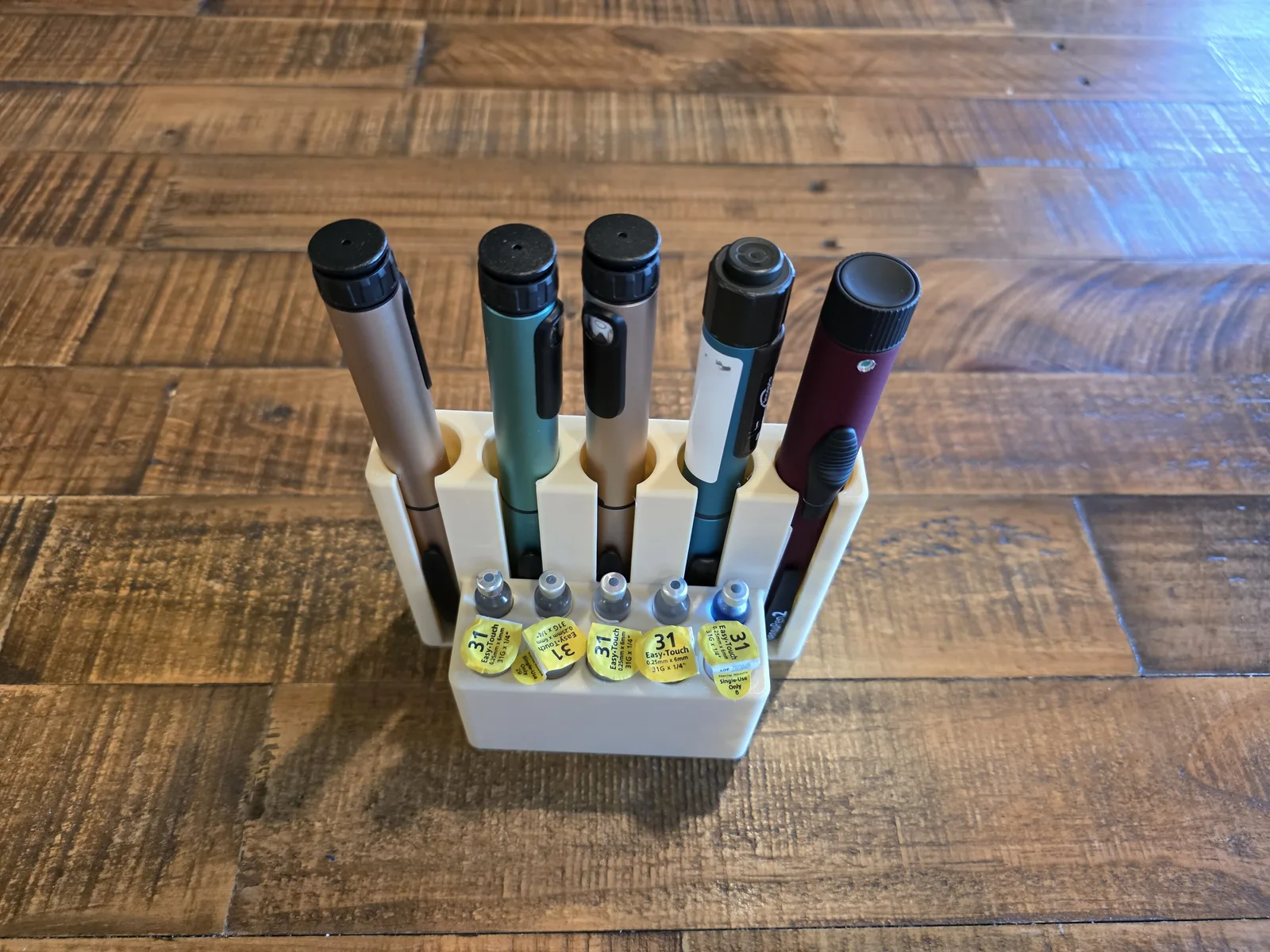 Fridge Peptide Injection Pen Holder – 5 Pens model preview