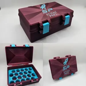 Compact 20-Vial Storage Case - 20×10 mL - 25mm model preview